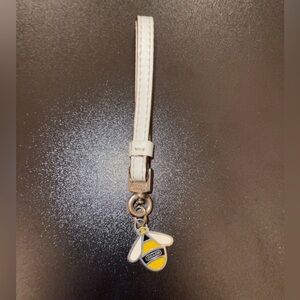 Coach Yellow Bee Keychain Fob Charm Strap Bag Charm